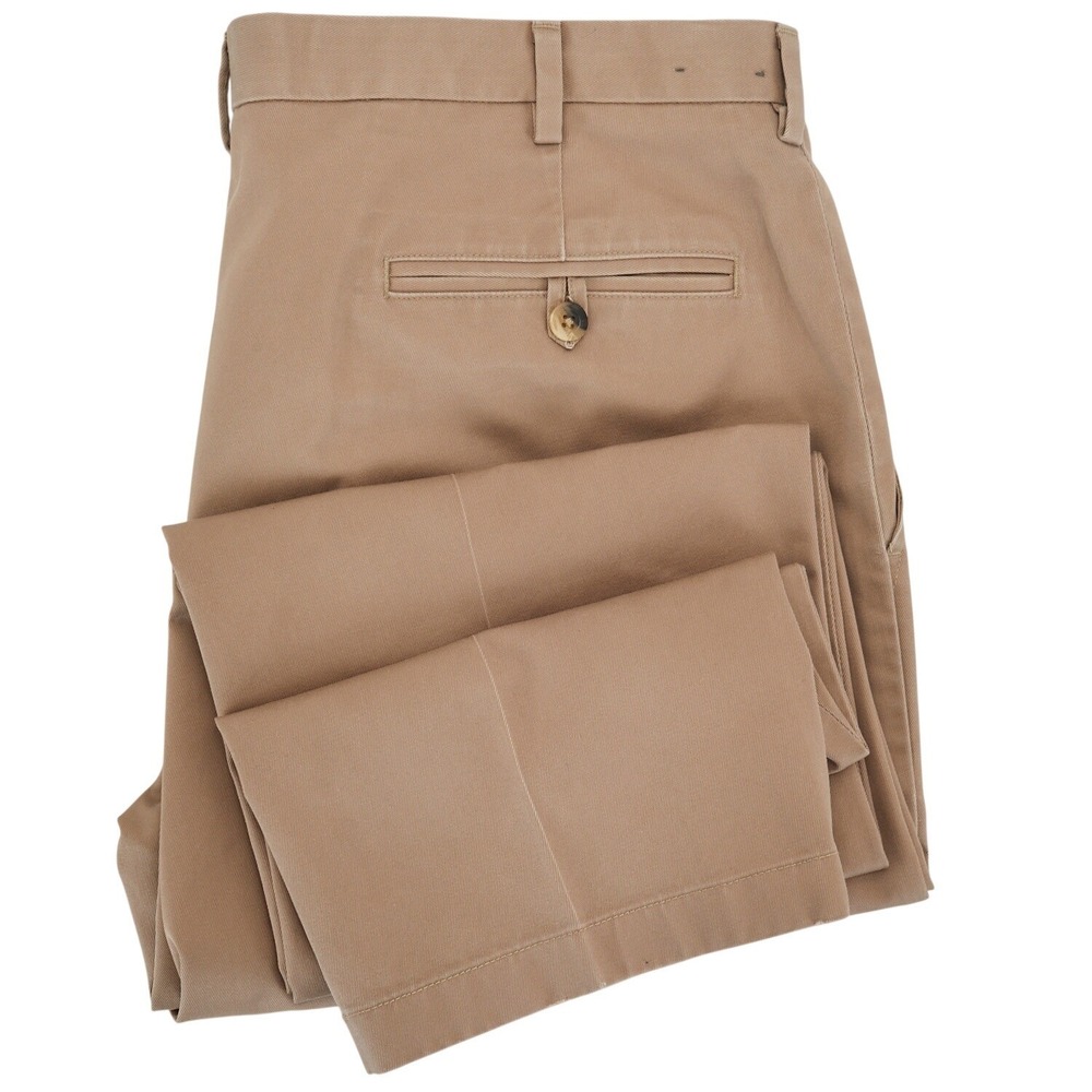 Jos A Bank Traveler Collection Slim‎ Fit Khaki Cotton Mens Pants 36W x 30L